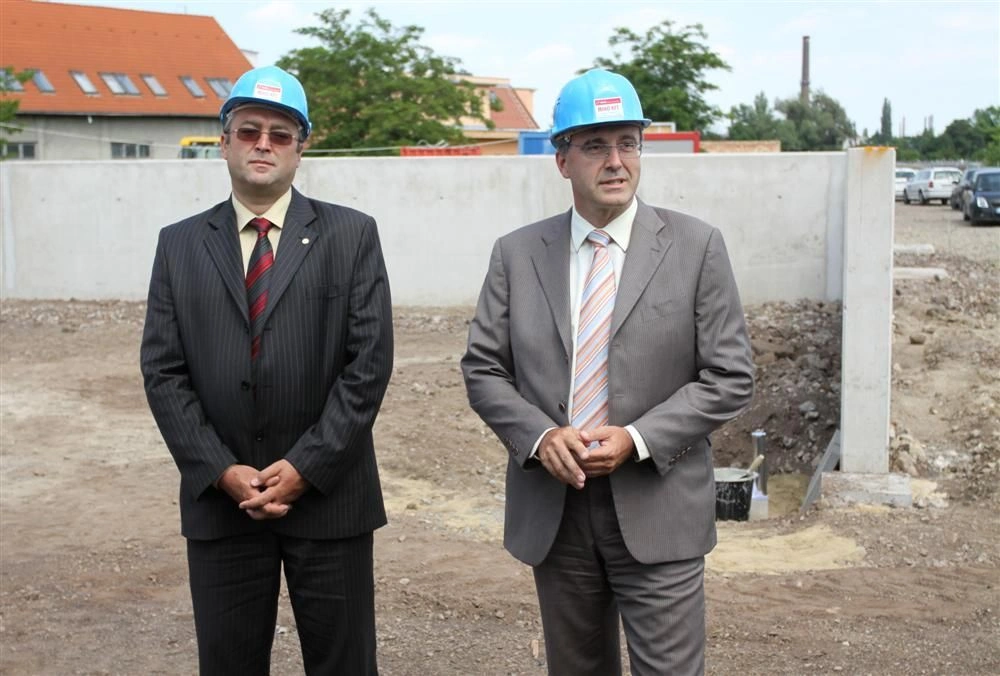 A biomassza-fűtőmű alapkőletétele