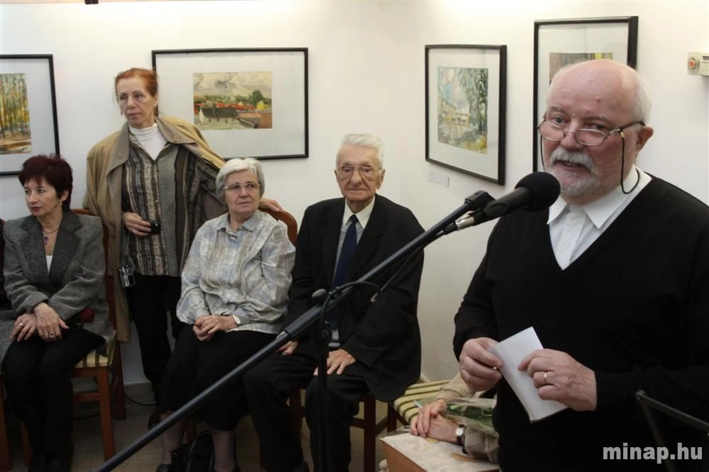 Koncz József festőművész köszöntése a Feledy-házban