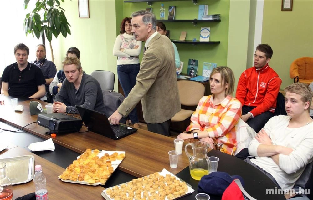 Svéd látogatók a MIVÍZ szennyvíztelepén