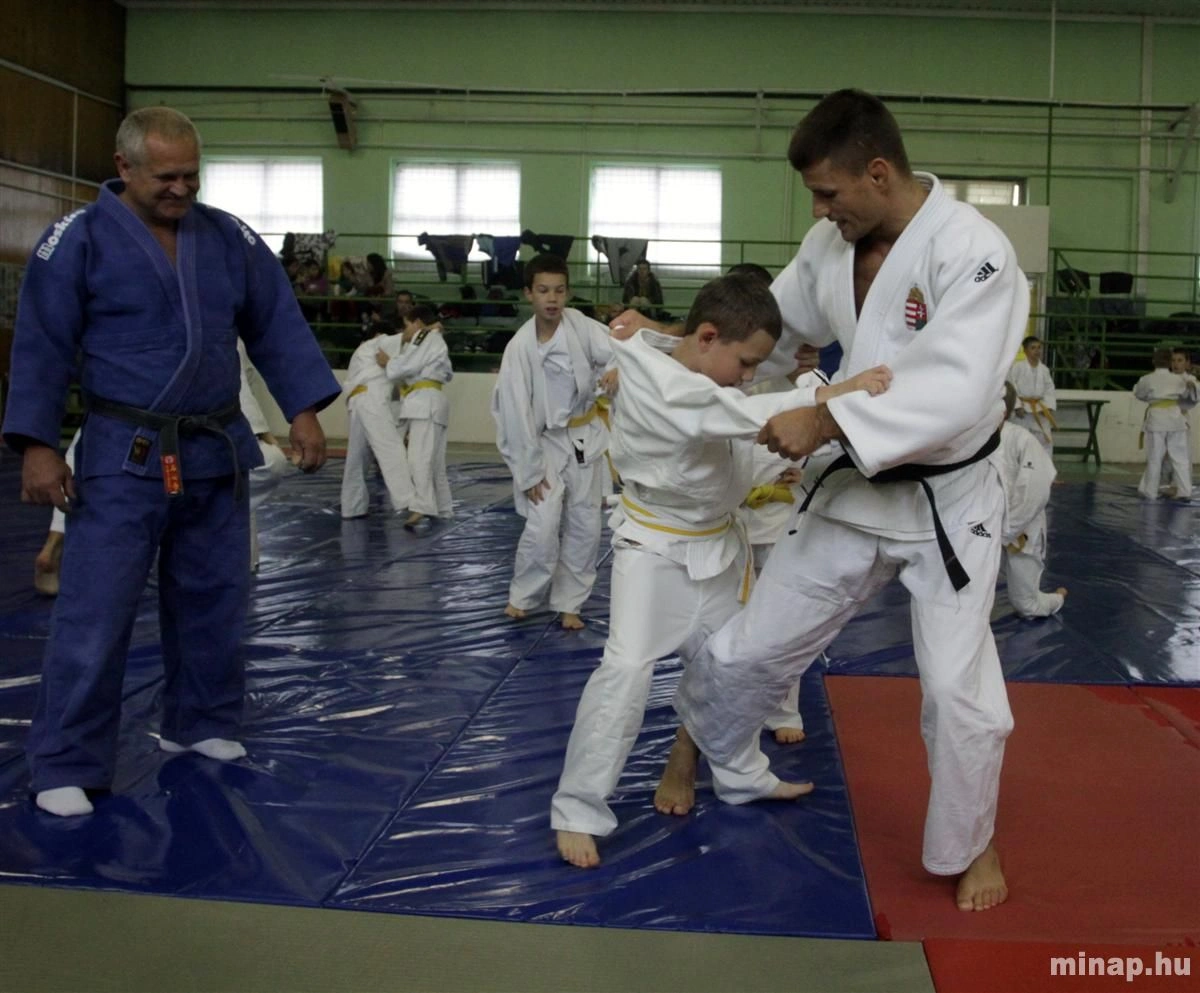 Olimpikon Miskolcon - Ungvári Miklós tartott edzést a judosoknak
