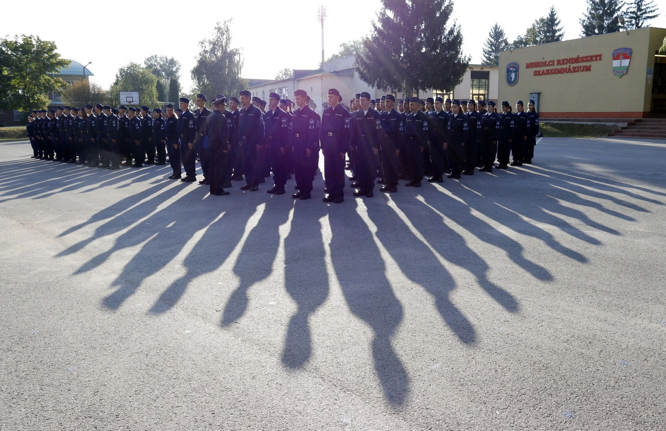 Alaki szemle a Miskolci Rendészeti Szakgimnáziumban