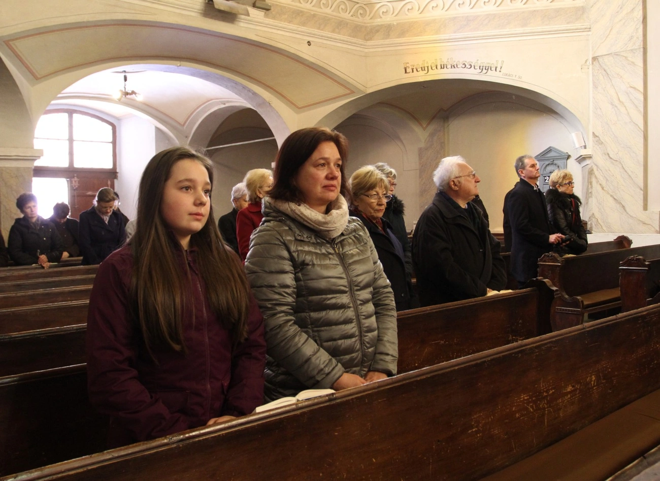 Istentisztelet a Belvárosi Evangélikus Templomban