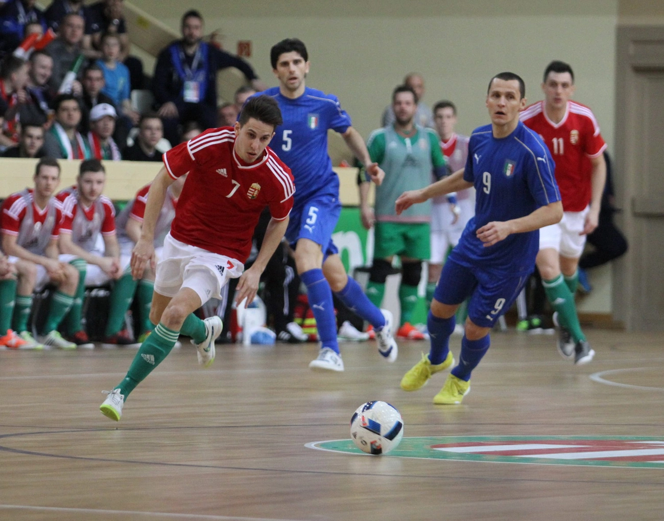 Magyar - Olasz futsal mérkőzés
