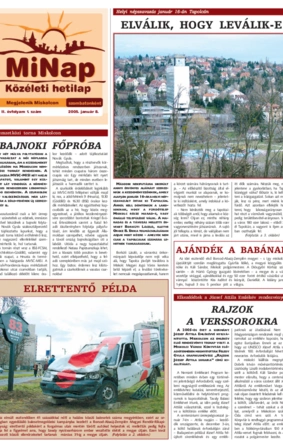MiNap II. évfolyam 1. szám