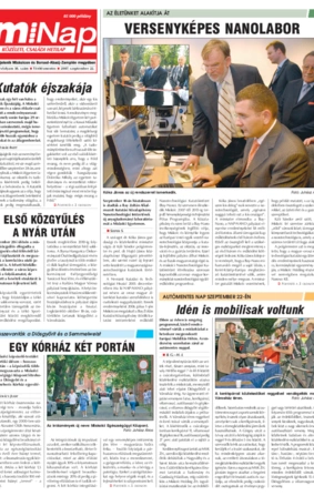 MiNap IV. évfolyam 38. szám