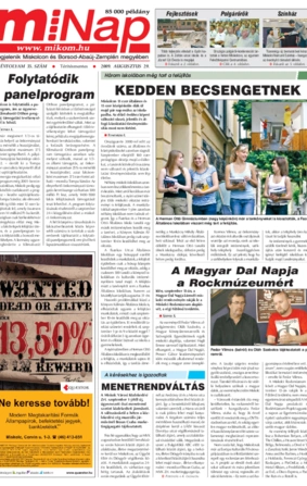 MiNap VI. évfolyam 35. szám