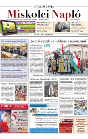 Miskolci Napló IX. évfolyam 43. szám